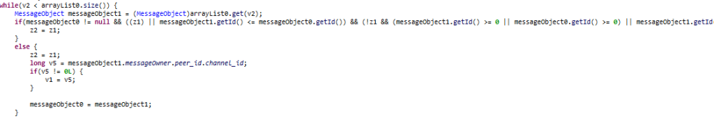 Incoming message processing by Telegram